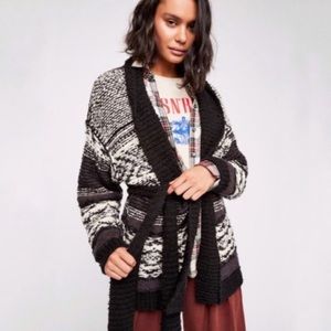 Free people | black and white sweater size M